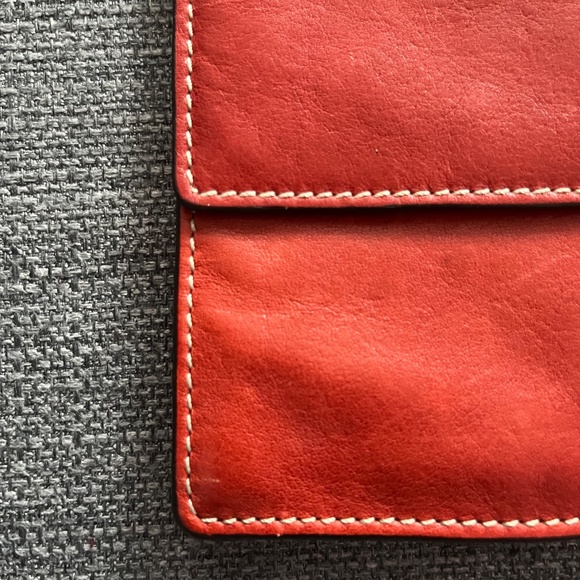 Coach Red Leather Clutch - Picture 6 of 9